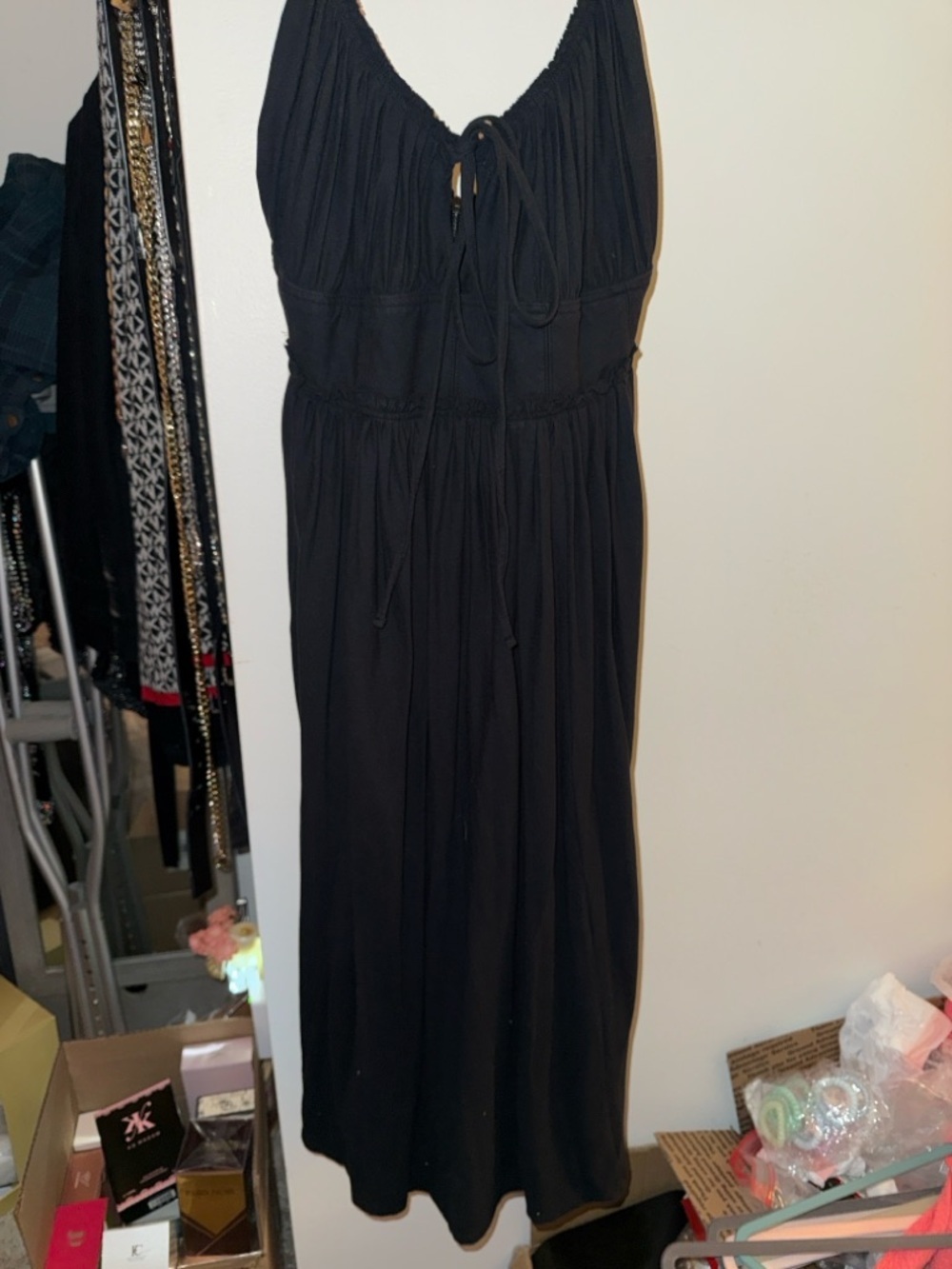 Ulla Johnson Black Maxi dress with Tied Waist - Picture 7 of 7